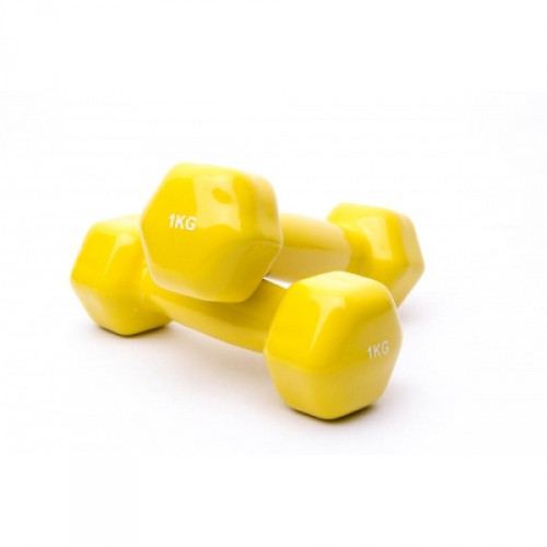 Гантель  Generation Fitness VDD-01-1кг желтый - фото №6